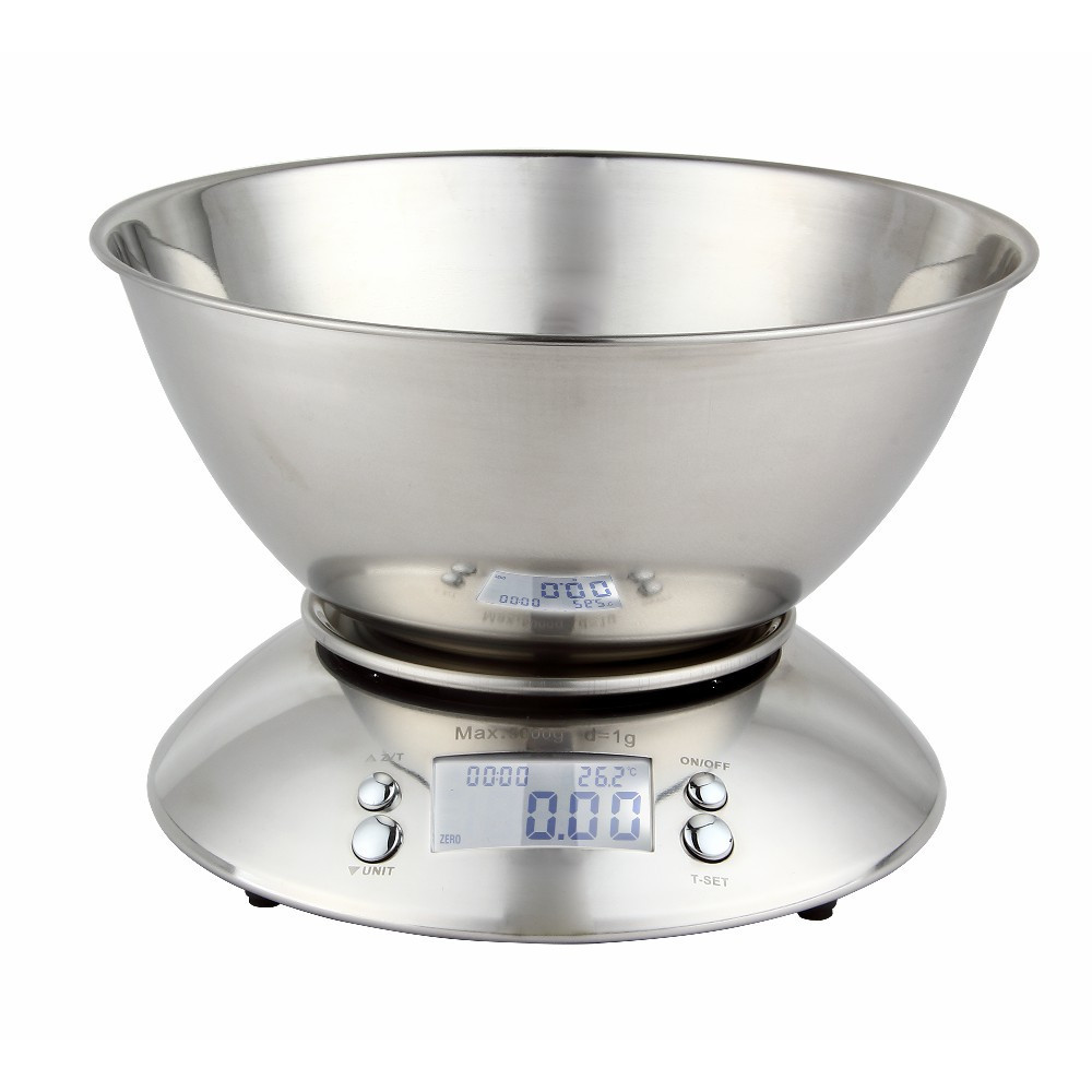 COD:111000214 - BALANZA DE COCINA TOKINOX BOWL 1.7LTS INOX FUNCION TARA CAP 5KGS