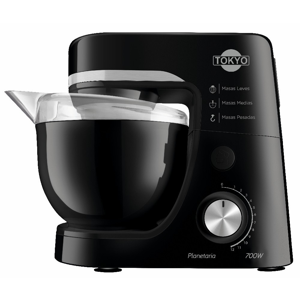 COD:111000280 - BATIDORA TOKYO PLANETARIA PRO NEGRA 12 VEL. BOWL 4,5L 700W