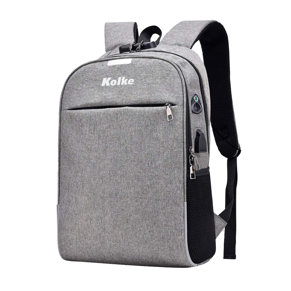 COD:333000075 - MOCHILA ANTI-ROBO CITY CON CANDADO KVM-339 GR CLARO