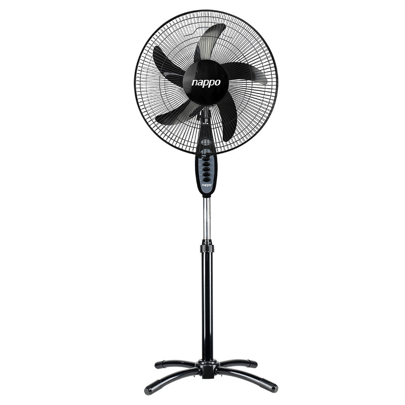 COD:333000127 - VENTILADOR DE PIE NAPPO 16" NEGRO 5 ASPAS NVP-068 | NVP-153