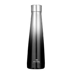 COD:333000314 - BOTELLA CONICA A.INOX 500ML DEGRADE NEGRO MOBBY