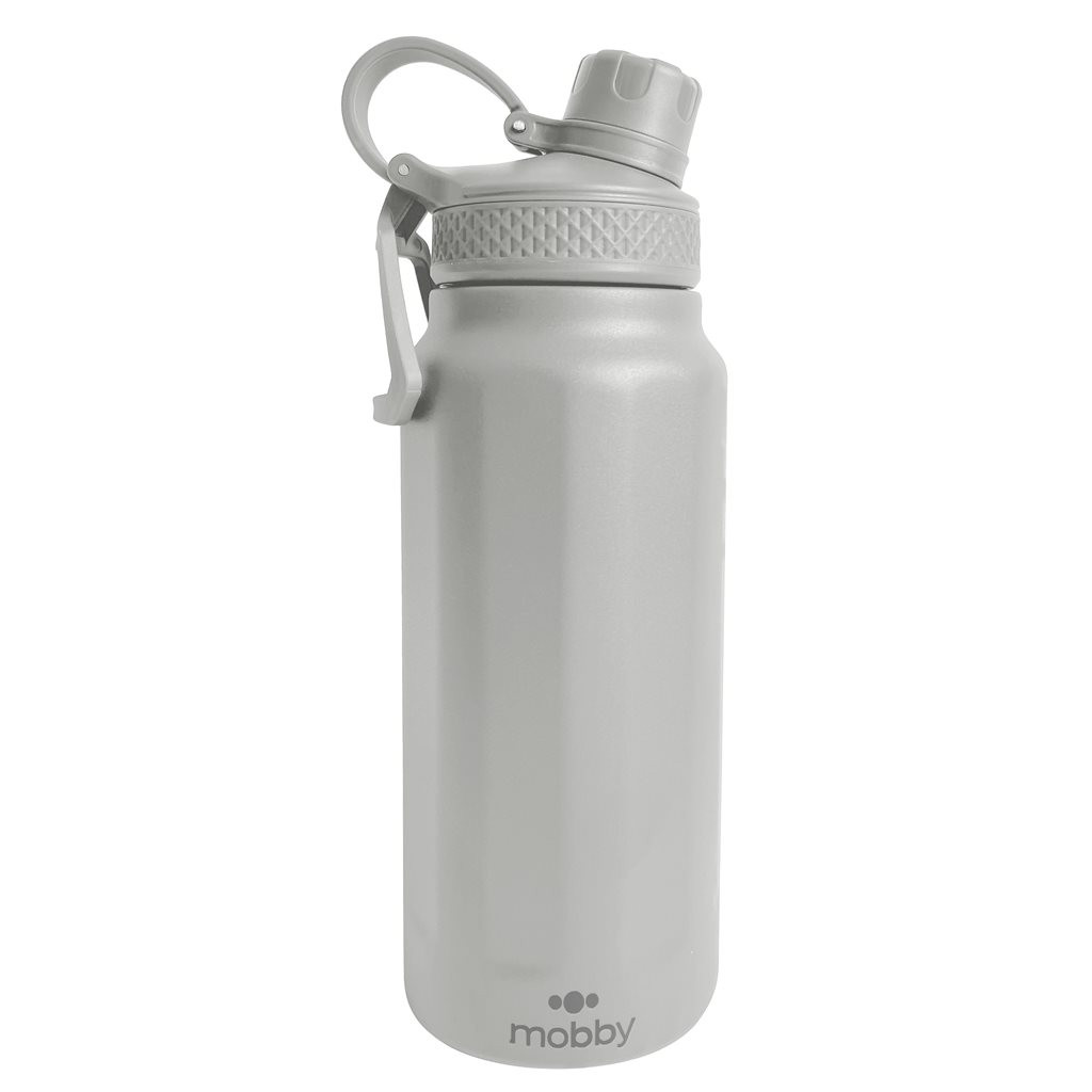 COD:333000381 - BOTELLA DEPORTIVA 750ML DOBLE PARED BLANCO MOBBY