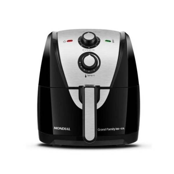 COD:444400421 - AIR FRYER MONDIAL GRAND FAMILY - INOX - 5,5L