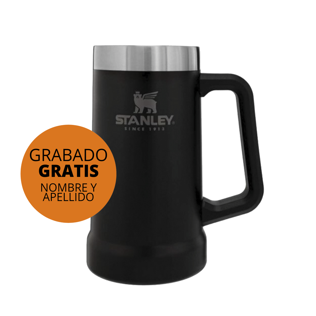 COD:6204 - VASO STANLEY BEER STEIN 709ML NEGRO