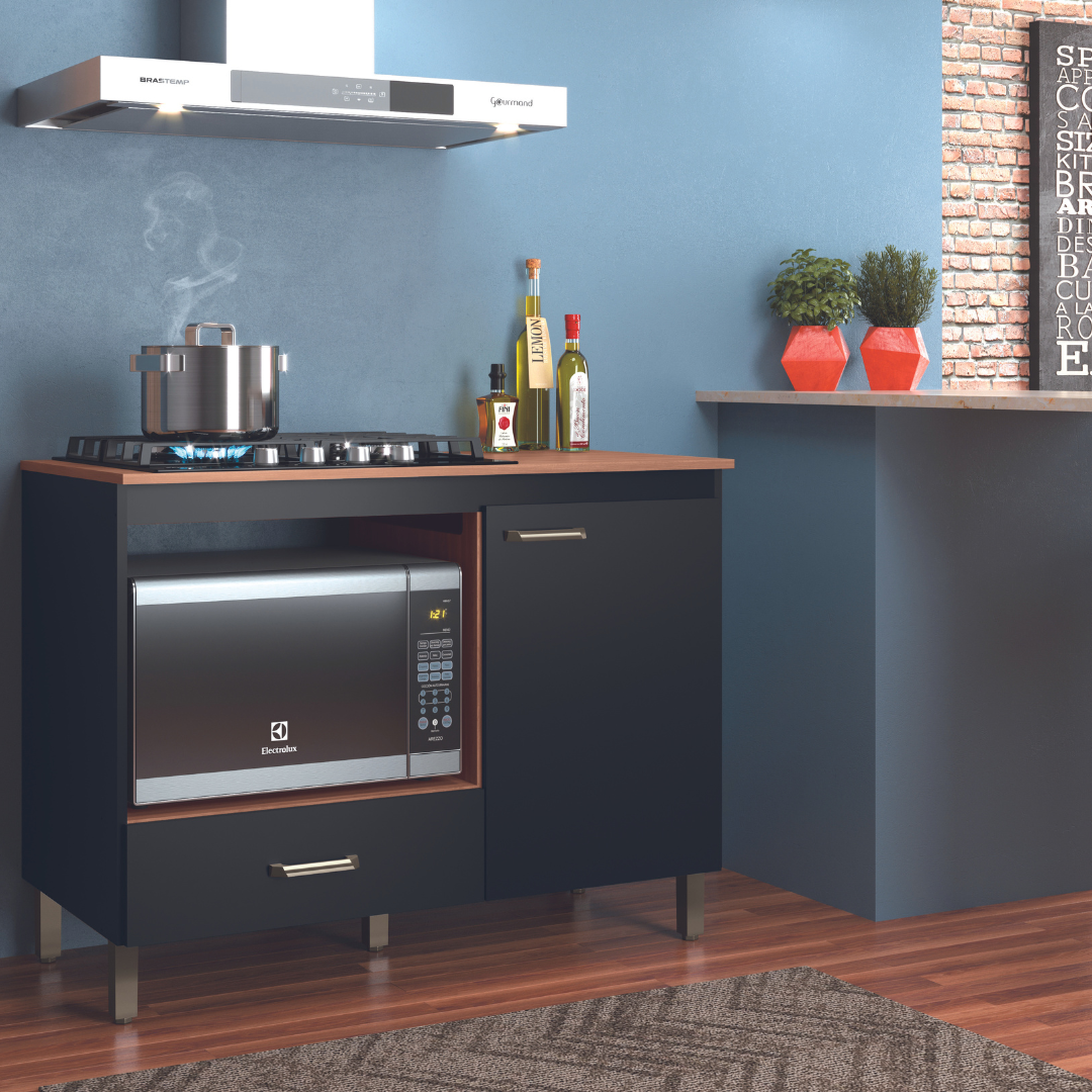 COD:8555 - BALCON MOVEIS SUL COOK TOP ROMA 1C/1P