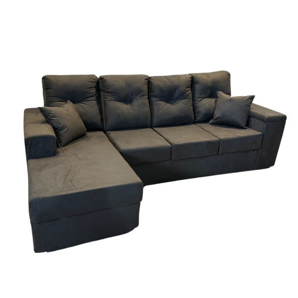 COD:8566 - SOFA NOVELMAX VICTORIA 3L MAS CHAISE NEG