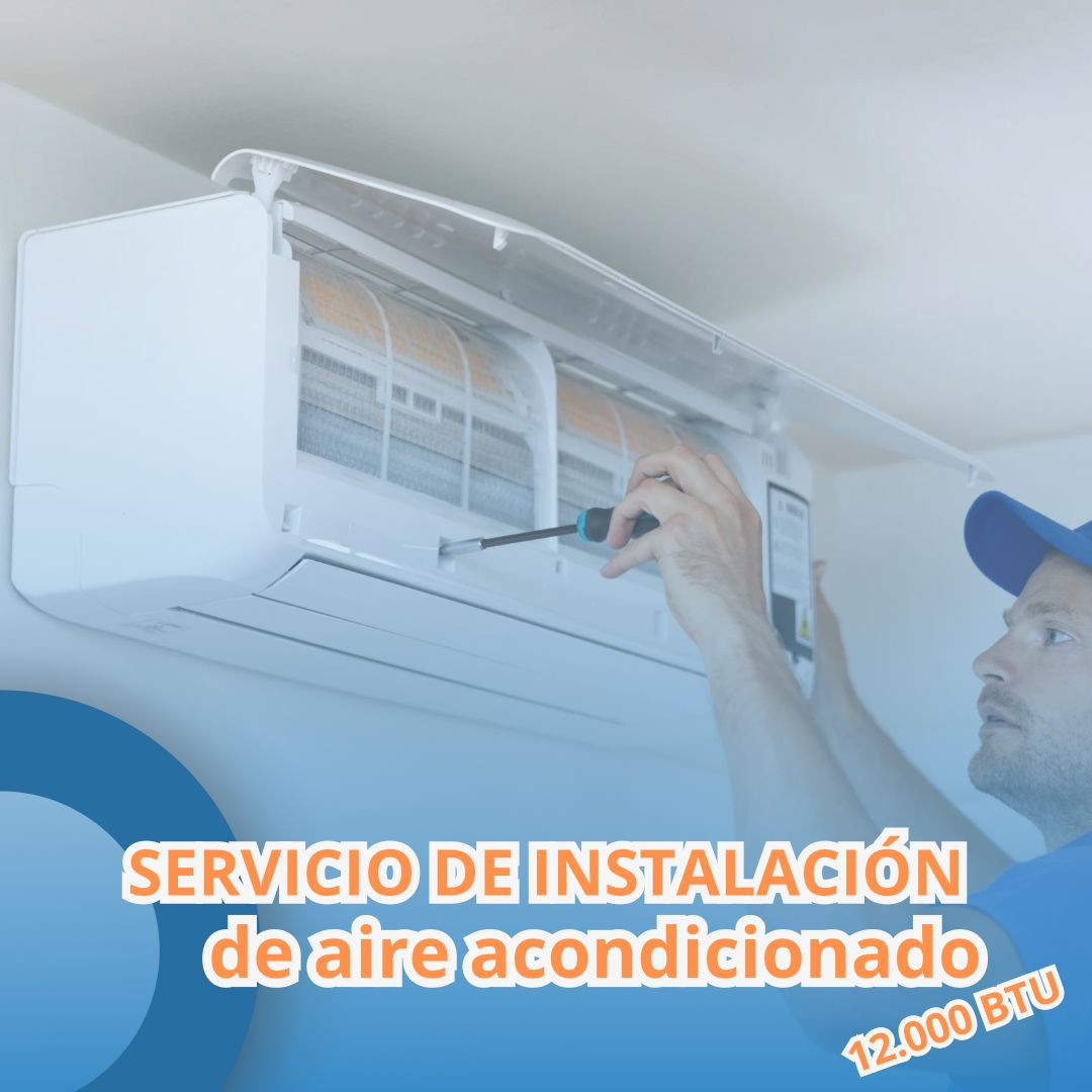 COD:8668 - SERVICIO DE INSTALACION DE A.A. 12000BTU OGA SOLUCIONES