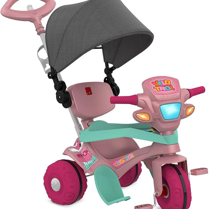 COD:8974 - TRICICLO BANDEIRANTE VELOTROL ROSA