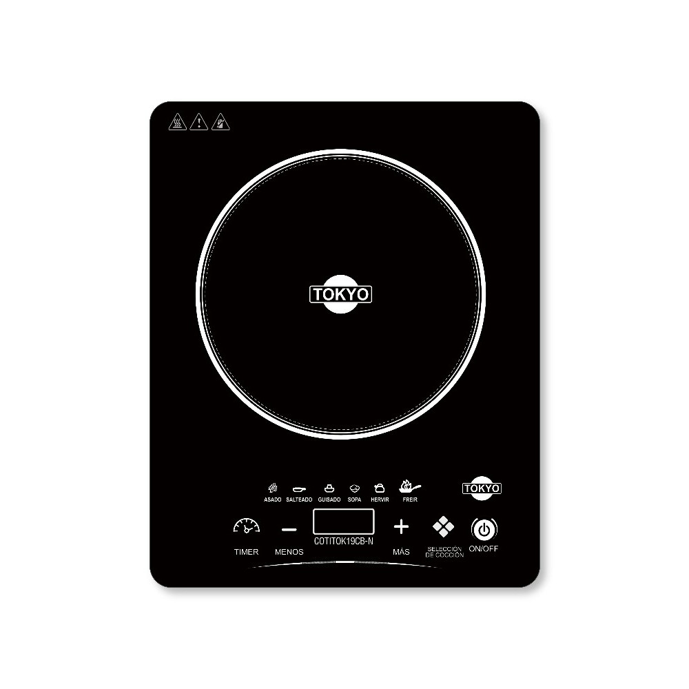 COD:COTITOK19CB - Placa A Induccion Tokyo + Olla Tok19cb Touch Con Timer 2200w 220v 50hz