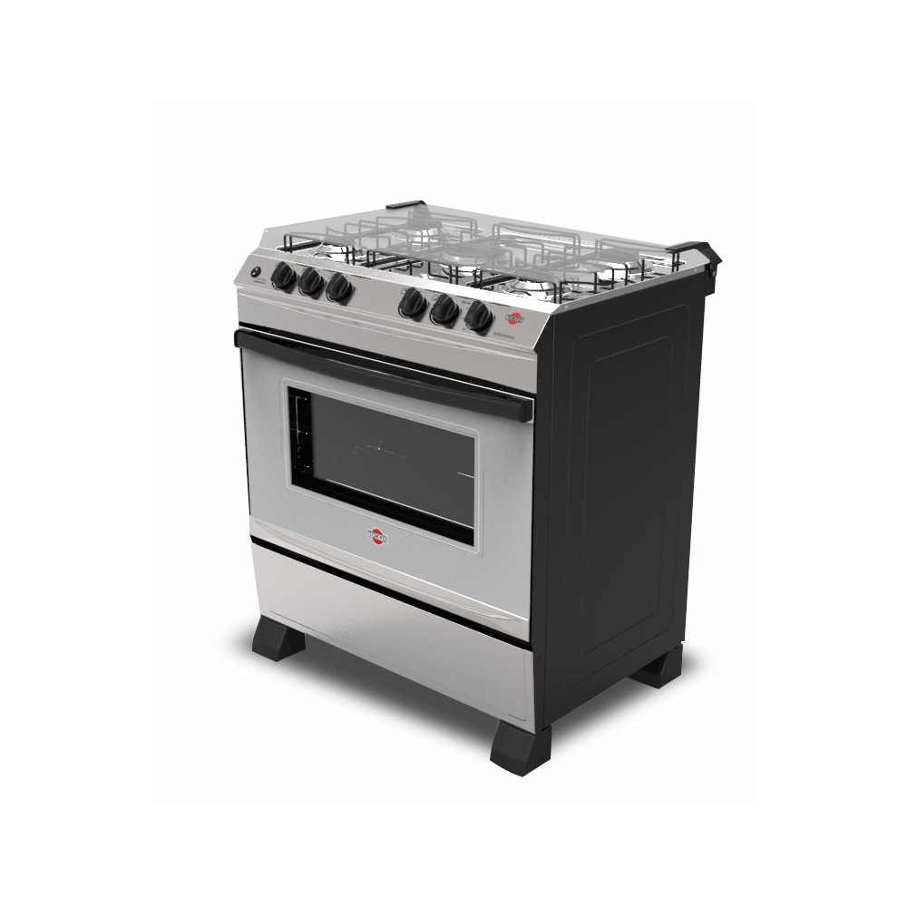 COD:COTOEU5HITE-RE - Cocina A Gas Tokyo Euro 5h Frente Inox Top Control Con Encendido Parrilla...