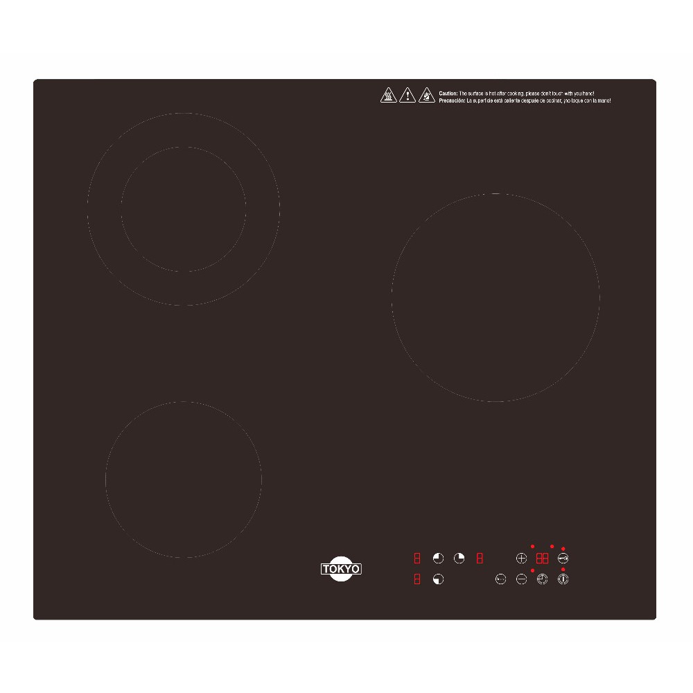 COD:COTOK2V1I - Anafe Electrico Combinada Tokyo 3h 2 Vitroceramica 1 Induccion Md Tok2v1i