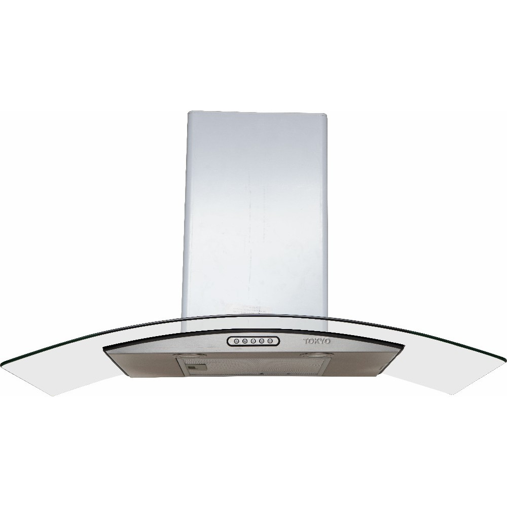 COD:EDTCSITA6H - Campana De Cocina Inox Tokyo Sita 6hornallas Vidrio Curvo 90cm 220v